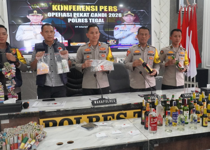 Polres Tegal Ungkap 148 Pelanggaran, Hasil Operasi Pekat Candi 2026 