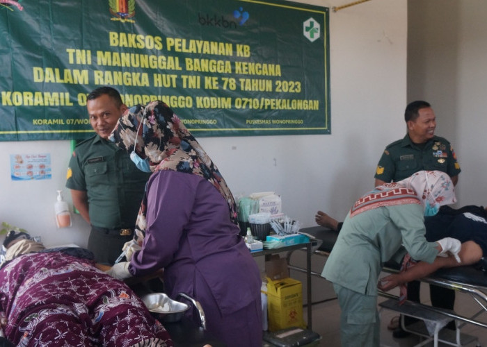 ﻿HUT ke-78 TNI, Kodim 0710 Pekalongan Gelar Pelayanan KB Gratis