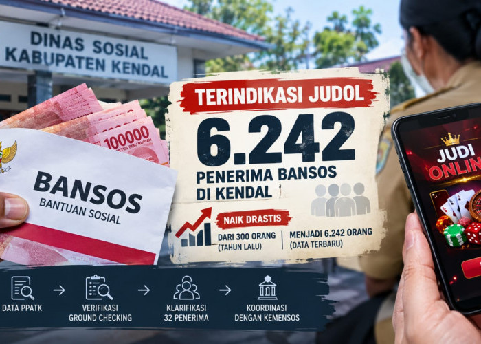 Penerima Bansos Terindikasi Judol di Kendal Melonjak, Capai 6.242 Orang