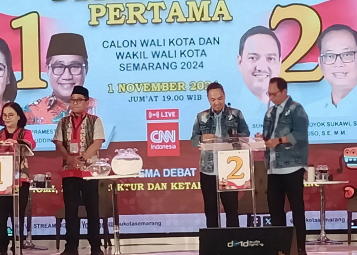 Perang Yel-yel Warnai Debat Perdana Calon Walikota Semarang 2024