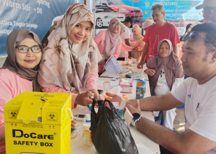 Swadaya Warga, Germas di RW X Perumahan Taman Mutiara Salatiga Diburu Lansia