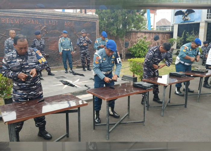 Lanal Tegal Gelar Uji Terampil Glagaspur P1 dan P2, Uji Kesiapan Prajurit Hadapi Situasi Darurat