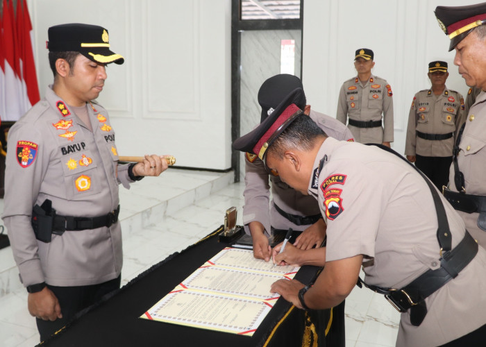 Polres Tegal Gelar Rotasi Jabatan Kapolsek dan Kasat