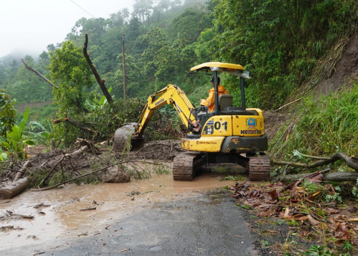Warga Desa Tempur Jepara Terisolir Akibat Longsor, Akses Jalan dan Listrik Terputus  Total