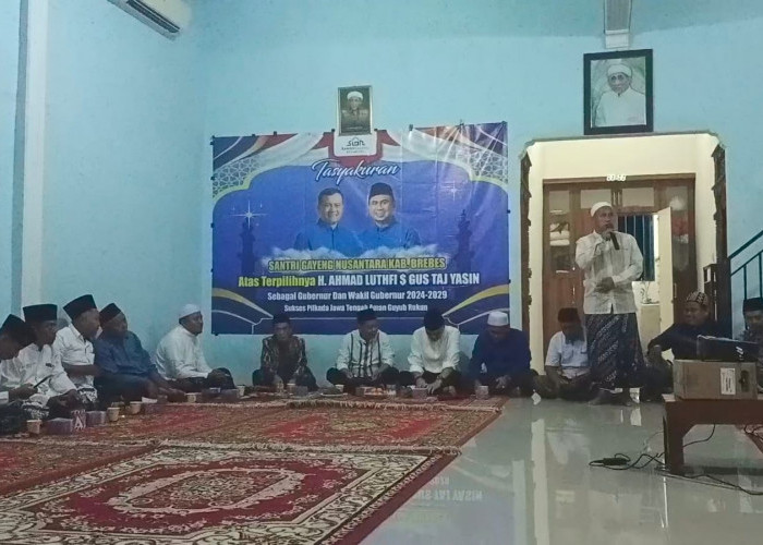 Gus Yasin Terpilih Jadi Wagub Jateng Pendamping Lutfi, Santri Gayeng Nusantara Brebes Gelar Syukuran