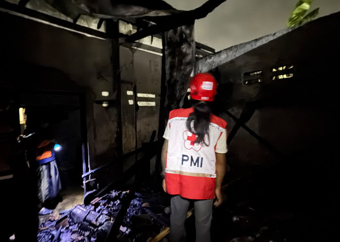 Lupa Matikan Kompor, Rumah Warga Lumingser Tegal Dilalap Si Jago Merah