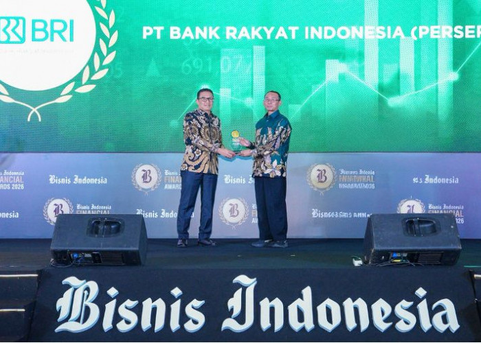 Dirutnya Dinobatkan Best CEO, BRI Sabet 2 Penghargaan di Bisnis Indonesia Financial Awards 2026 