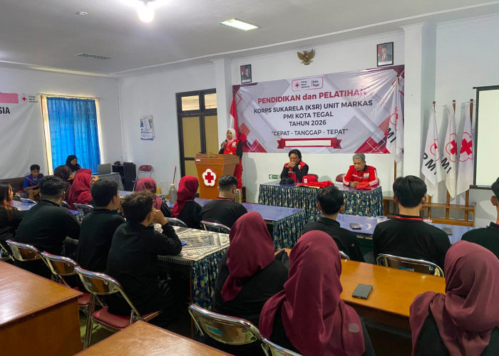 22 Peserta Ikuti Diklatsar KSR PMI Kota Tegal, Resmi Dilantik Jadi Relawan