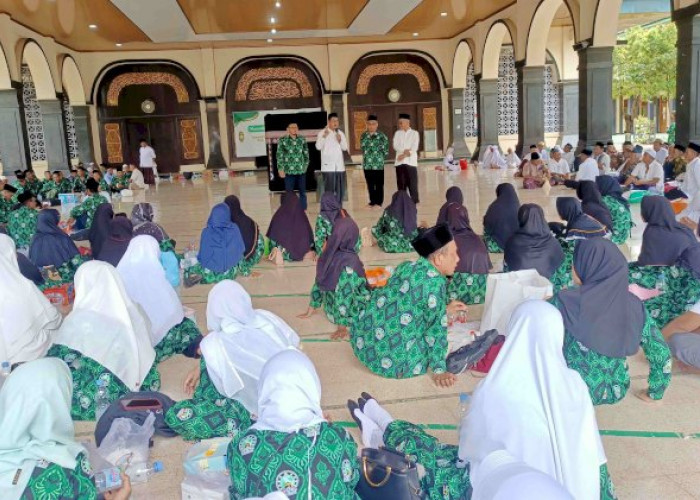 Ratusan Calon Jemaah Haji Mengikuti Bimbingan Manasik di Masjid Jabalul Khoir Purwodadi