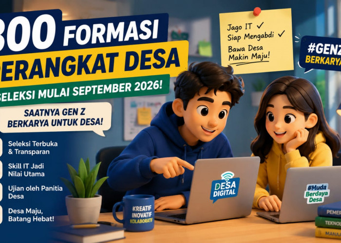 300 Kursi Perangkat Desa di Batang Bakal Dibuka, Siap-Siap Adu Skill IT