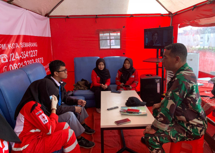 5 Hari Posko Mudik PMI Semarang Layani 50 Pemudik, 15 Alami Kelelahan di Jalan