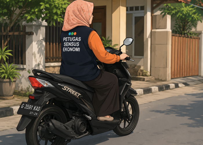 Motor Dicuri Saat Bertugas, Petugas Sensus Ekonomi di Pemalang Tetap Lanjut Mendata dengan Pinjam Motor Anak