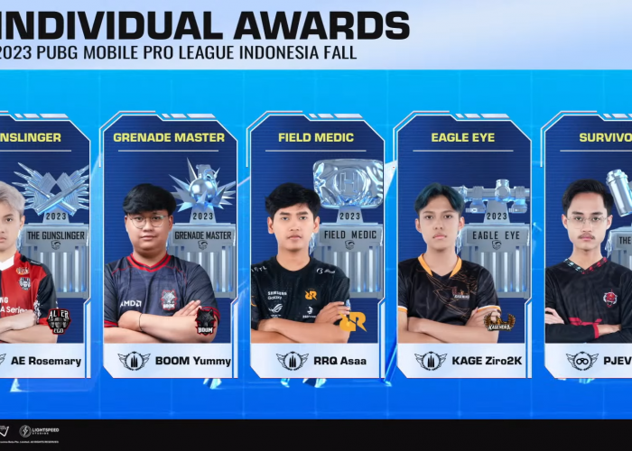 Individual Awards Winner PMPL ID Fall 2023! Persija Evos Esports Mendominasi