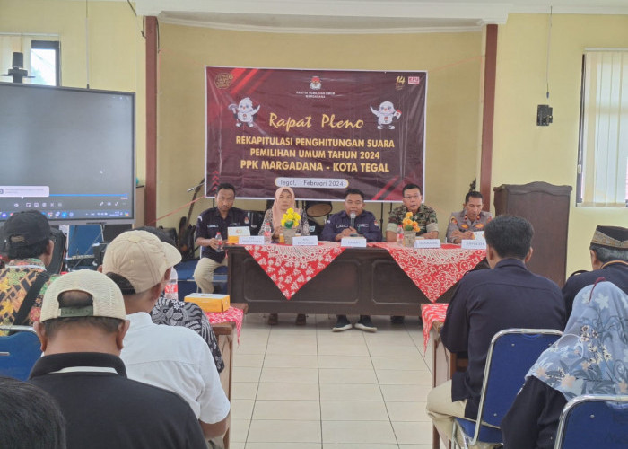 Rapat Pleno Rekapitulasi  Kecamatan Margadana Kota Tegal Selesai, 7 Caleg Diprediksi Masuk DPRD