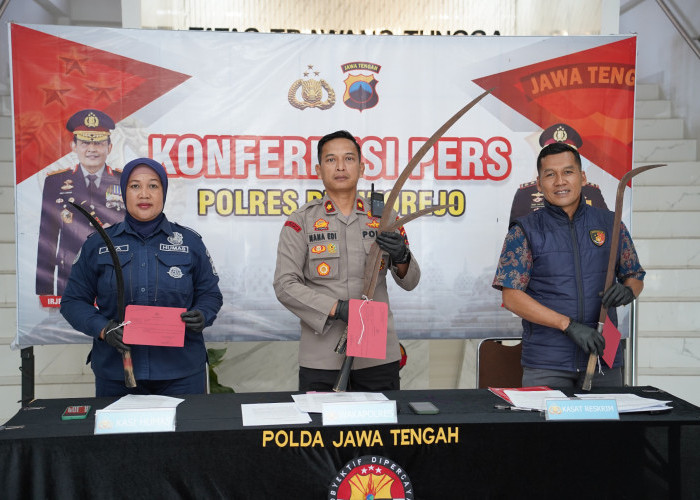 Ungkap Tiga Kasus Tawuran Pelajar, Polres Purworejo Sita Celurit 1.5 Meter dan Senjata Tajam
