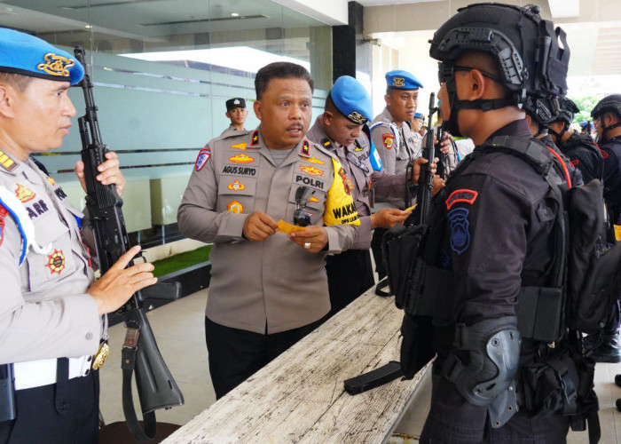 Polda Jateng Cegah Penyalahgunaan Senpi, Gelar Pemeriksaan di Lapangan Mapolda