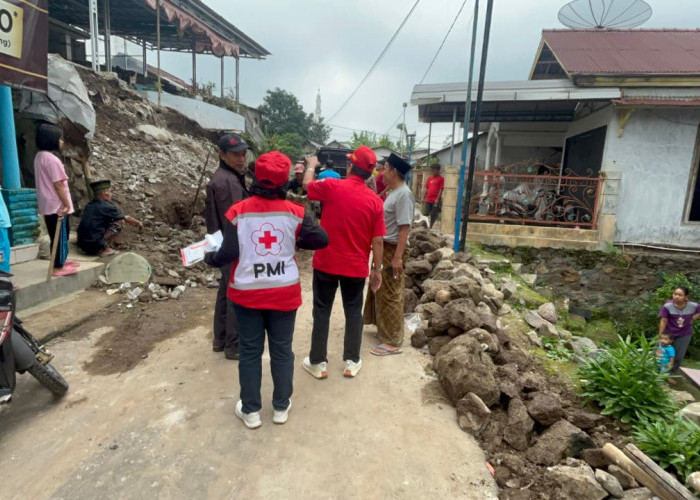 Lima Rumah di Tegal Diterjang Longsor, Seorang Lansia Sempat Tertimpa Material 