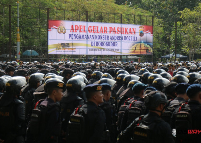 3.707 Personel Gabungan Amankan Konser Andrea Bocelli di Borobudur, Polda Jateng Siapkan 12 Titik Penyekatan