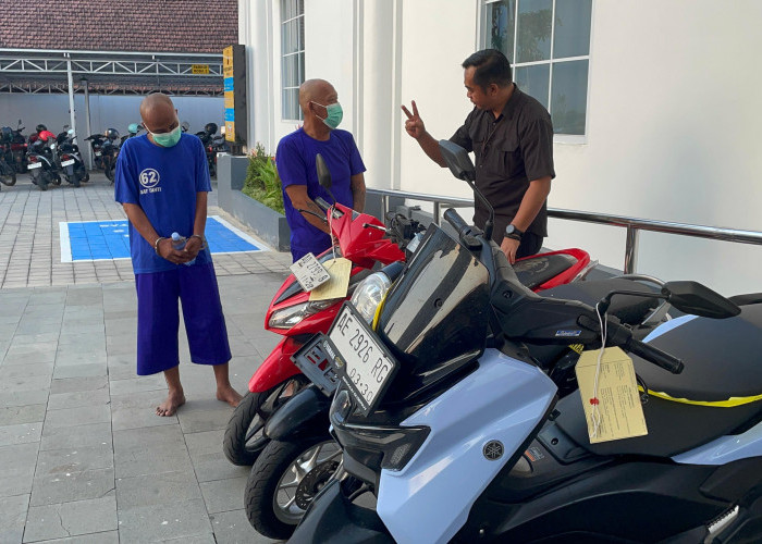 Gondol Motor dan Ponsel, Dua Residivis Curanmor Dibekuk Polisi