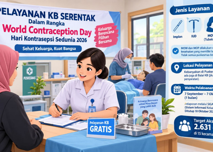 Sebulan, Batang Gelar Pelayanan KB Gratis Serentak untuk 2.631 Akseptor