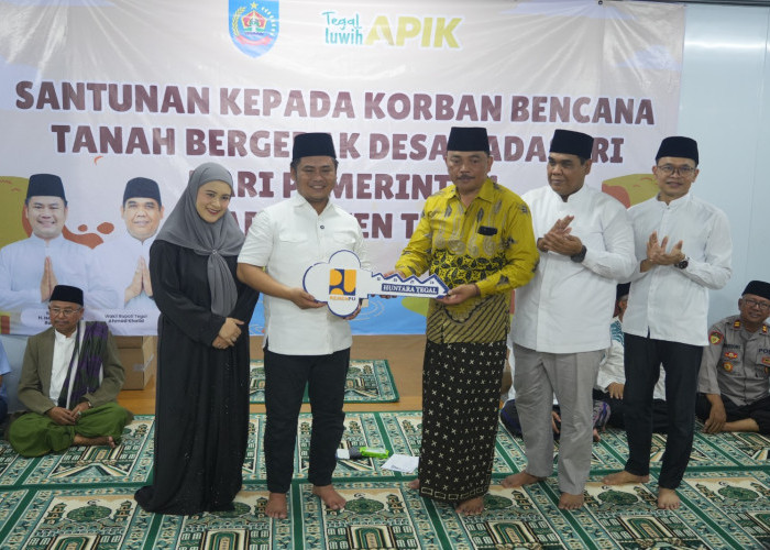 103 Kunci Huntara Diserahkan, Harapan Korban Tanah Bergerak Padasari Tegal Mulai Muncul