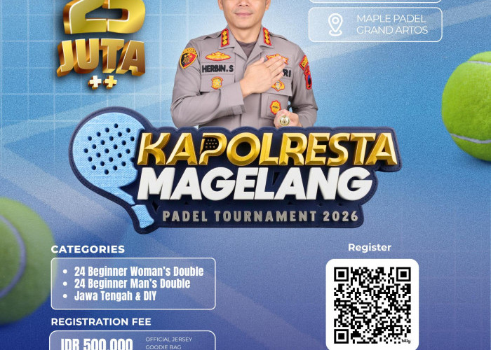 Kapolresta Magelang Padel Tournament 2026: Magelang Jadi Panggung Adu Gengsi Padel Jateng-DIY 