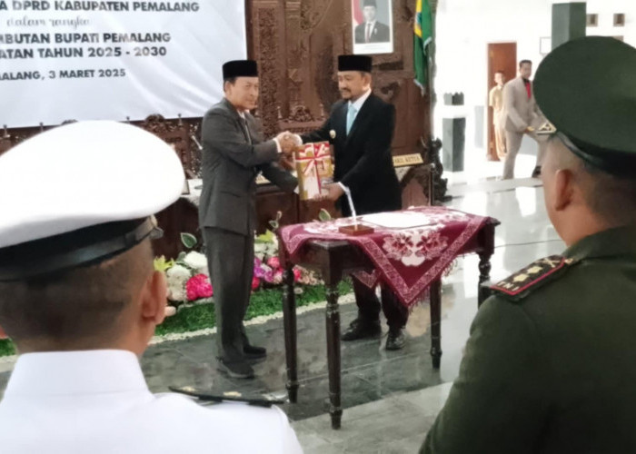 Serah Terima Jabatan Bupati Pemalang Masa Jabatan 2025 - 2030