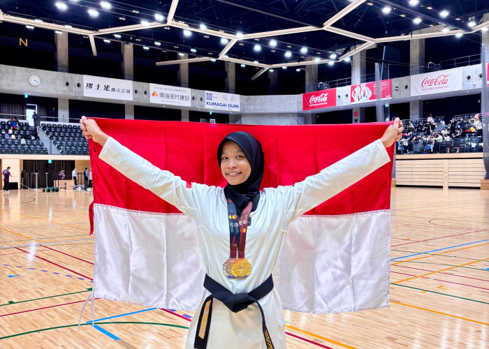 Polwan Solo Sabet Emas di Ajang Taekwondo Internasional