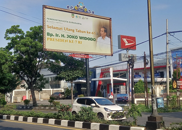 Gerindra Solo Kritik Baliho Ucapan Ulang Tahun Jokowi di Aset Pemkot