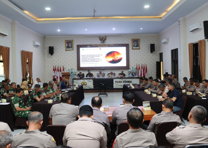 Polres Kebumen Perkuat Kesiapsiagaan Hadapi Kekeringan dan Karhutla, Libatkan Seluruh Forkopimda