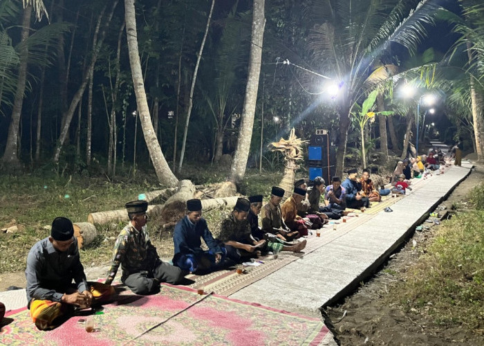 Jalan Usaha Tani Rampung, Warga Prigelan Purworejo Gelar Syukuran