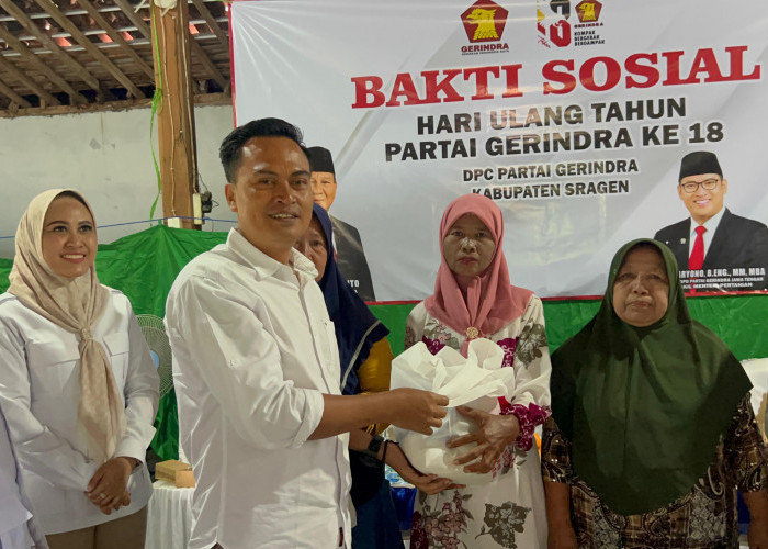 HUT Ke-18 Gerindra, DPC Sragen Panaskan Mesin Kawal Program Prabowo