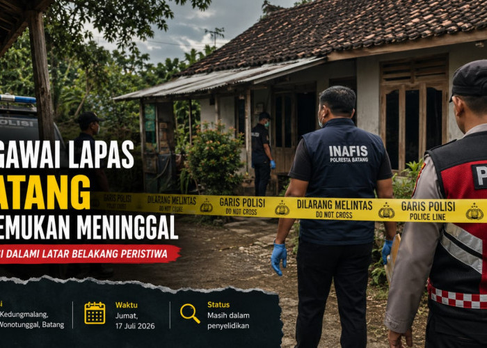 Pegawai Lapas Batang Ditemukan Meninggal Bunuh Diri, Polisi Dalami Latar Belakang