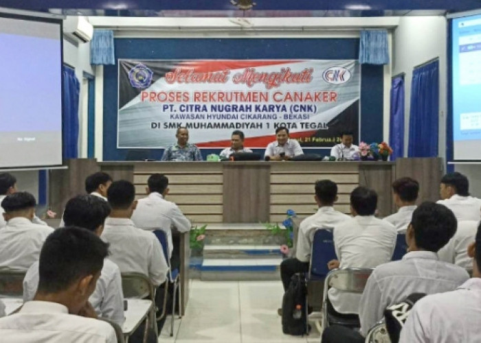 SMK Muhammadiyah 1 Kota Tegal Adakan Tes Rekrutmen PT CNK 