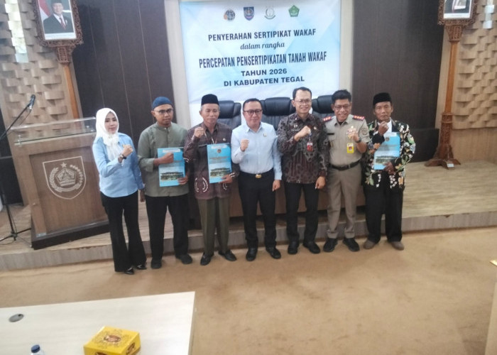 Gandeng Kejari, Pemkab Tegal Lakukan Percepatan Pensertipikatan Tanah Wakaf