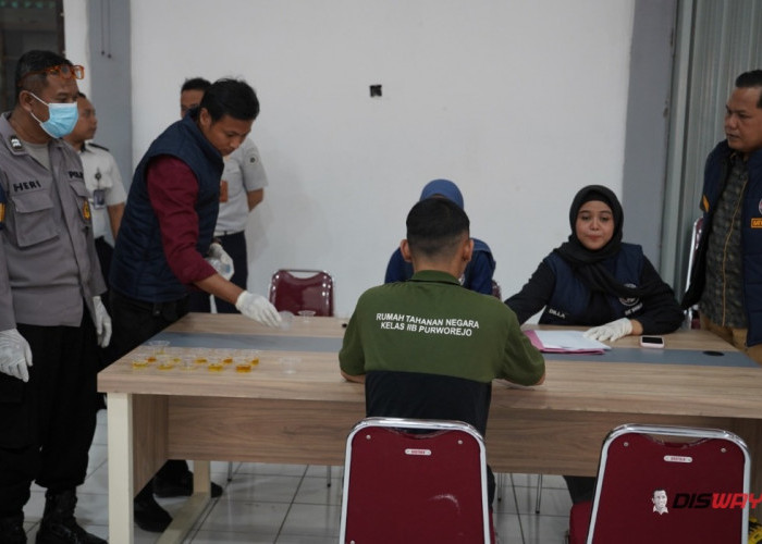 159 Warga Binaan Lapas Purworejo Jalani Tes Urine, Polisi Pastikan Hasilnya Nihil