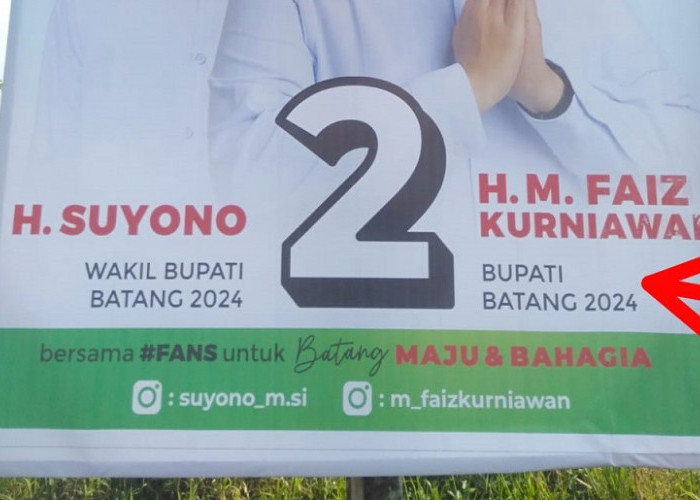 Geger Kata 'Calon' Hilang dari Baliho Paslon Pilbup Batang 2024, KPU Akui Kurang Cermat