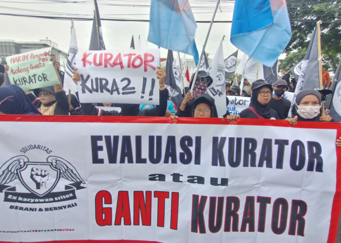 Ratusan Eks Karyawan Sritex Demo di Pengadilan Niaga Semarang, Tuntut Evaluasi Kurator