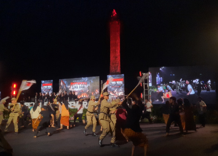 ‘Merdeka Harus Bebas dari Korupsi’, Pesan Kuat di Teatrikal Pertempuran Lima Hari Semarang
