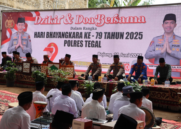 Doa Bersama Polri dan Santri, Bersatu  Peringatan Hari Bhayangkara ke-79