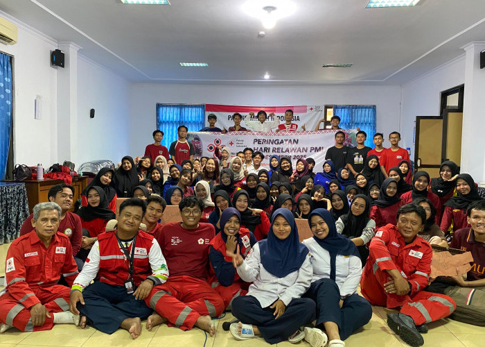 Peringati Hari Relawan, PMI Kota Tegal Gelar Latihan Bersama dan Bentuk KSR Unit Kampus