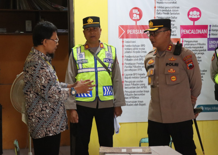 Polres Tegal Amankan Agenda Pengundian Nomor Urut dan  Kampanye Calon Kades dalam Pilkades Serentak 