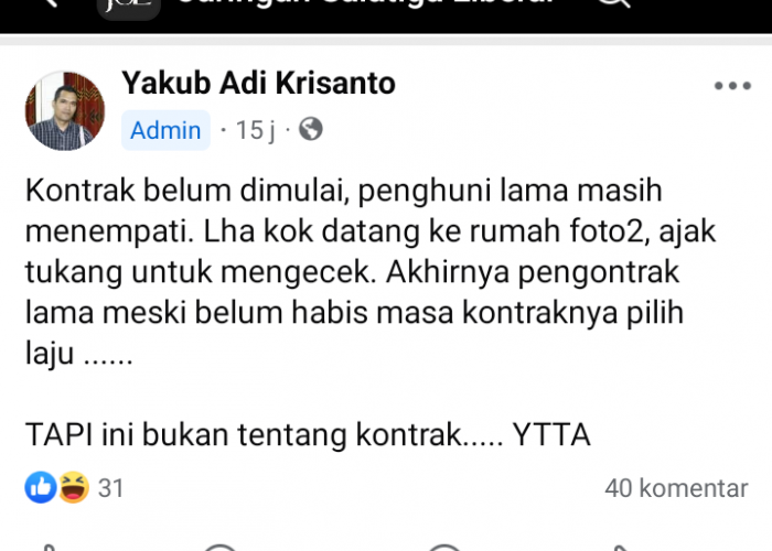 Siapa Orang Ukur Mengukur Rumdin Disaat Pj Wali Kota Salatiga Yasip Khasani Masih Menjabat, Ini Kata Sekda