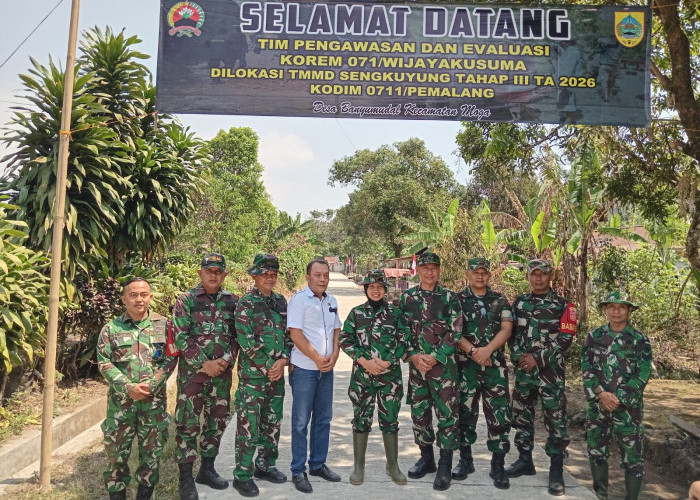 Tinjau Jembatan hingga Salurkan Air Bersih, Tim Wasev Korem 071/Wijayakusuma Cek Proyek TNI di Pemalang