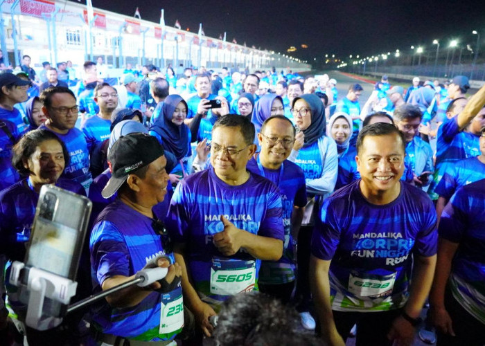 Melesat dari Kota Pati ke NTB, Bupati Sudewo Libas Lintasan Mandalika Korpri Fun Night Run
