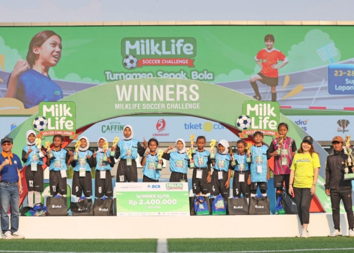 Kandaskan Tim Kudus, Tim SDN Jambean 02 Pati Ditahbiskan Juara Milklife Soccer Chalenge Series 3