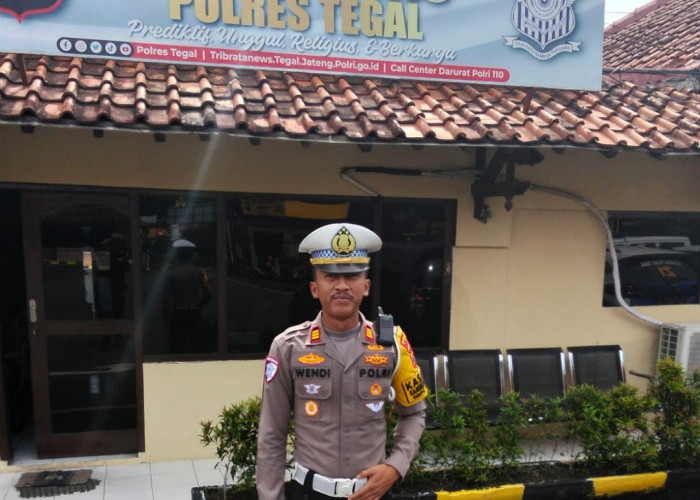 Amankan Nataru, Satlantas Polres Tegal Dirikan Pos Besar di Titik  Strategis 