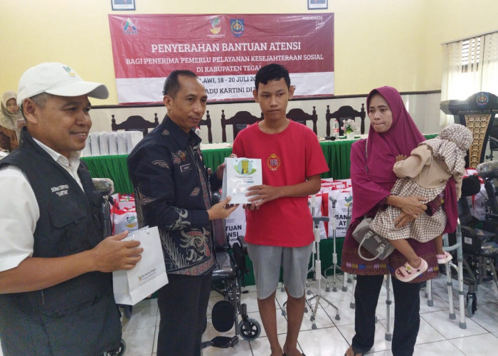 Dinas Sosial Kabupaten Tegal Kembali Fasilitasi Penyaluran Bantuan Atensi Sentra Terpadu Kartini