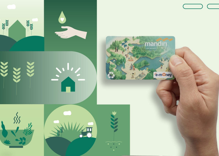 Bank Mandiri Terbitkan Kartu Debit dan E-money Plastik Daur Ulang, Pertama di Indonesia dan Kartu Kredit Virtu