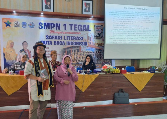 Hadirkan Duta Baca Indonesia Gol A Gong, SMP Negeri 1 Kota Tegal Gelorakan Budaya Literasi